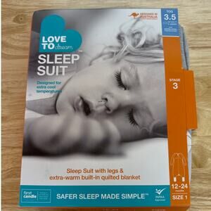 Love To Dream Sleep Suit 3.5 TOG Size 1 12-24 Months With Organic Cotton New